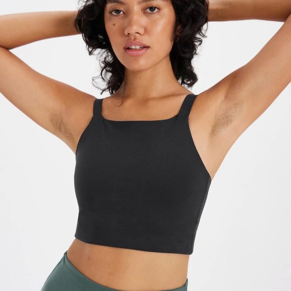 girlfriend collective Other - Girlfriend Collective Mia High Neck Bra Black XXXL